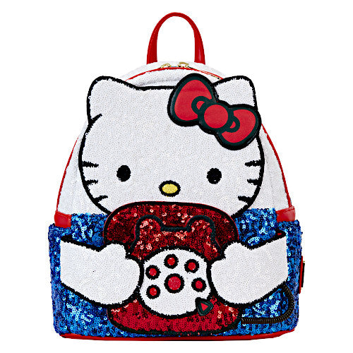 Loungefly Sanrio Hello Kitty Phone Sequin Mini Backpack