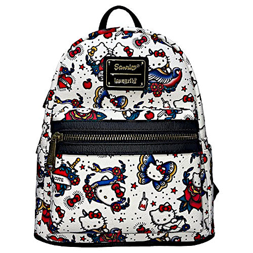 Loungefly Sanrio Hello Kitty Tattoo AOP Mini Backpack