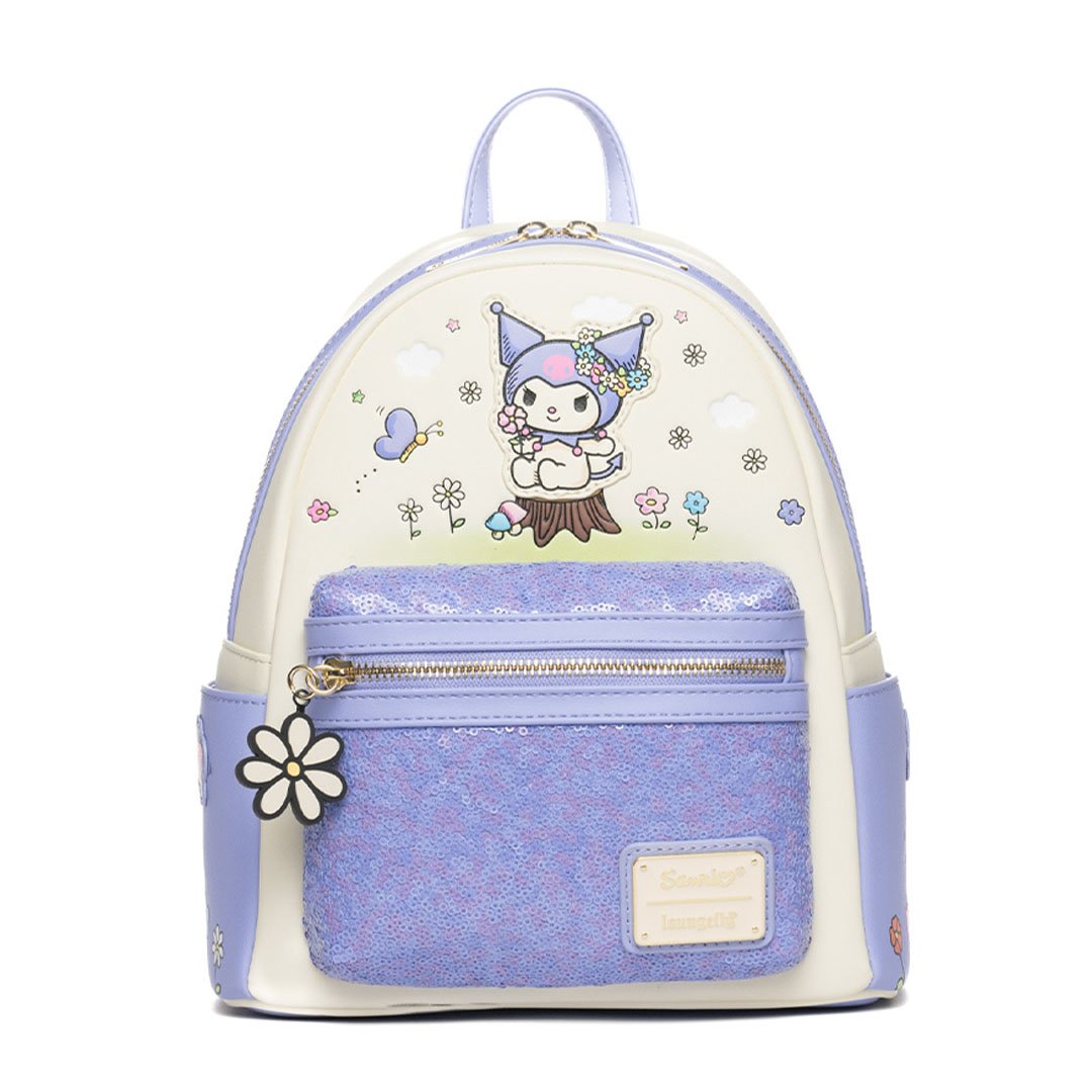 Loungefly Sanrio Kuromi Spring Blossom Sequin Mini Backpack - 707 Stre