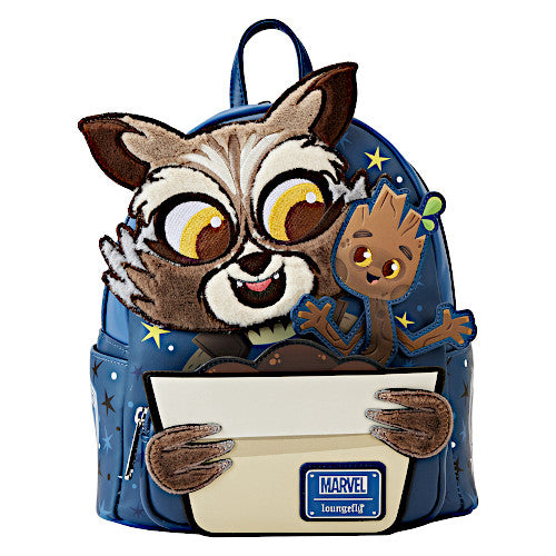 Loungefly SDCC 2023 Guardians Of The Galaxy Rocket & Groot Mini Backpack