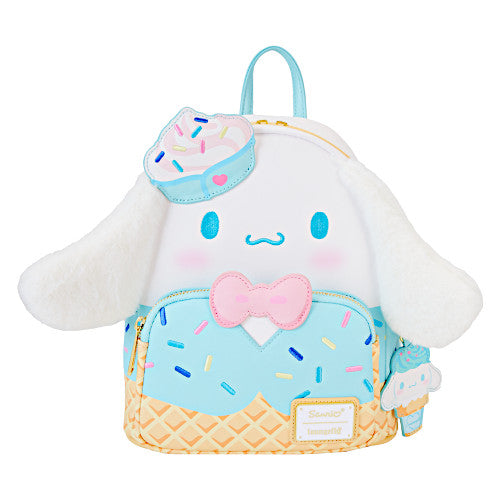Loungefly SDCC 2024 Sanrio Cinnamoroll Ice Cream Scented Plush Cosplay Mini Backpack