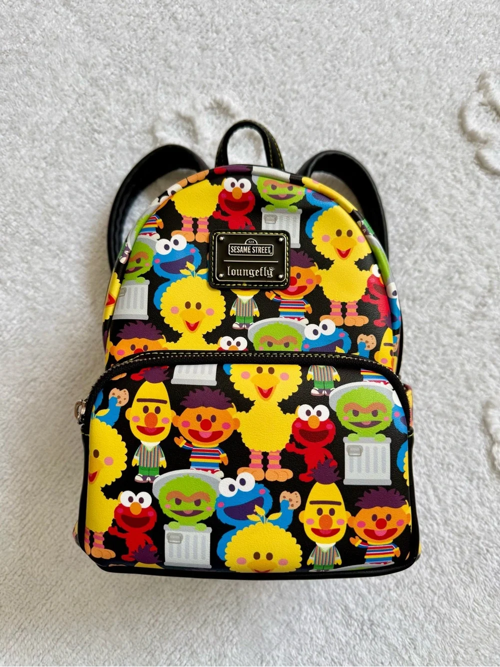 Loungefly SeaWorld Parks Sesame Street Character AOP Mini Backpack