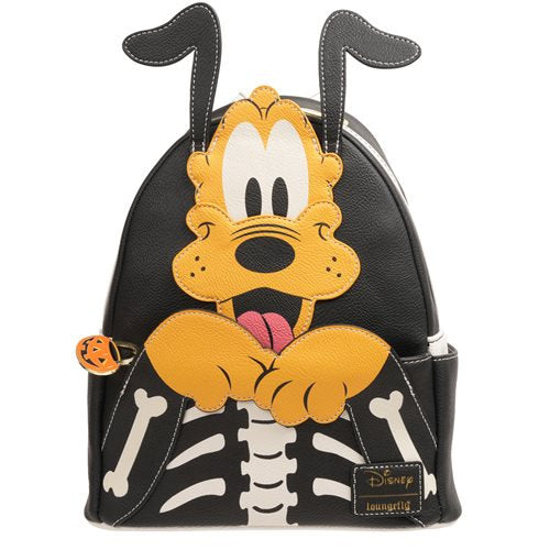 Loungefly Skeleton Pluto Cosplay Halloween Glow Mini Backpack