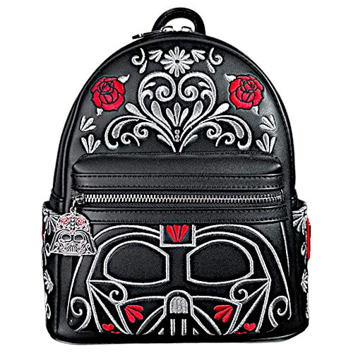 Loungefly Star Wars Darth Vader Floral Embroidered Cosplay Mini Backpack