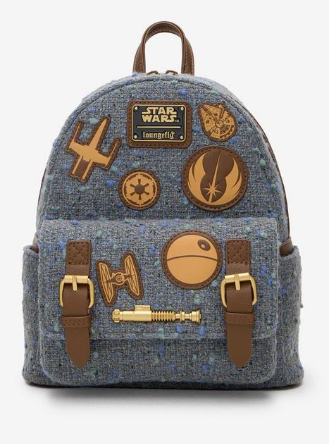 Loungefly Star Wars Tweed Patches Mini Backpack