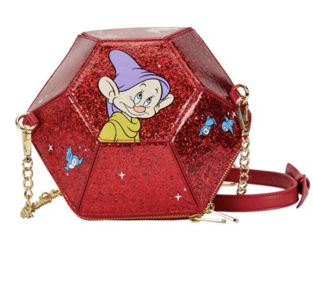 Loungefly Stitch Shoppe Snow White Gem Crossbody Bag EXCLUSIVE With Pin