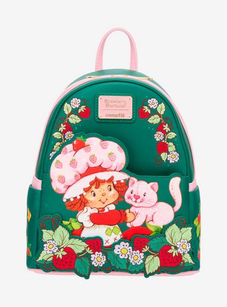 Loungefly Strawberry Shortcake Custard & Strawberry Embroidered Mini Backpack