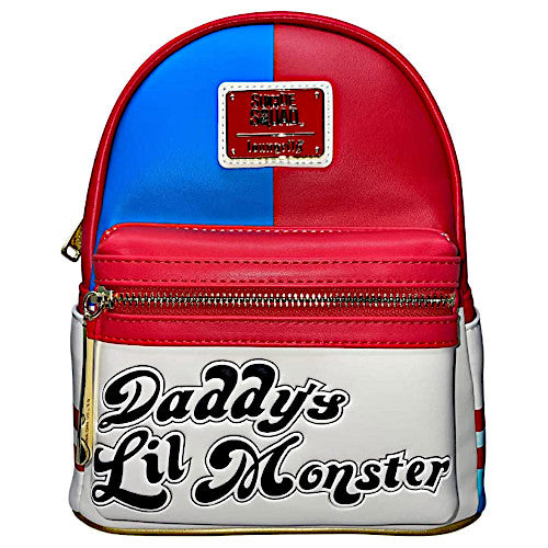 Loungefly Suicide Squad Harley Quinn Daddy's Lil Monster Cosplay Mini Backpack