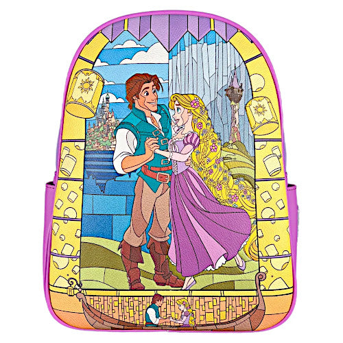 Loungefly Tangled Stained Glass Mini Backpack