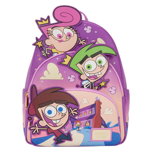 Loungefly The Fairly OddParents Triple Pocket Glow Mini Backpack