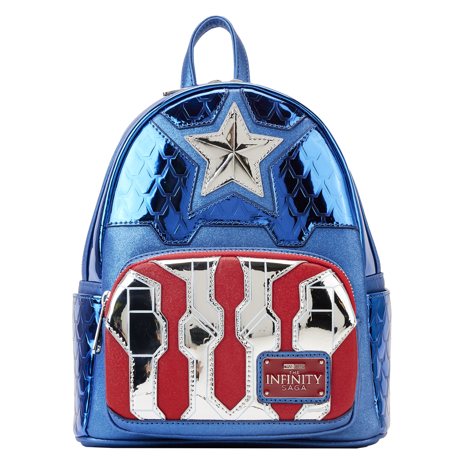 Marvel Loungefly Mini Backpack - Metallic Captain America Cosplay