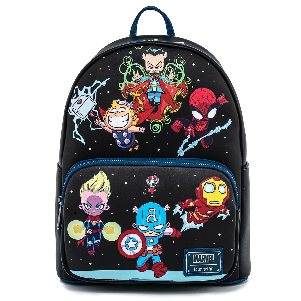 Marvel Loungefly Mini Backpack - Skottie Young Chibi Group