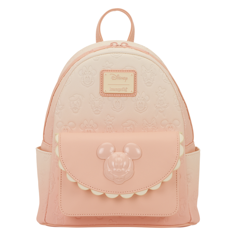 Mickey & Friends Pink and Peach Embossed Mini Backpack