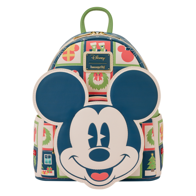 Mickey Mouse Holiday Face and Wreath Mini Backpack