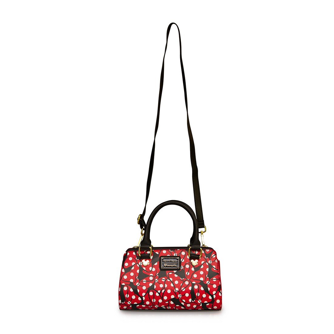 Minnie All Over Print Bows Fashion Handle Crossbody Bag