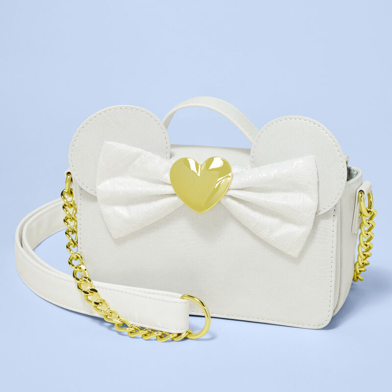 Minnie Mouse Iridescent Lace Wedding Crossbody Bag