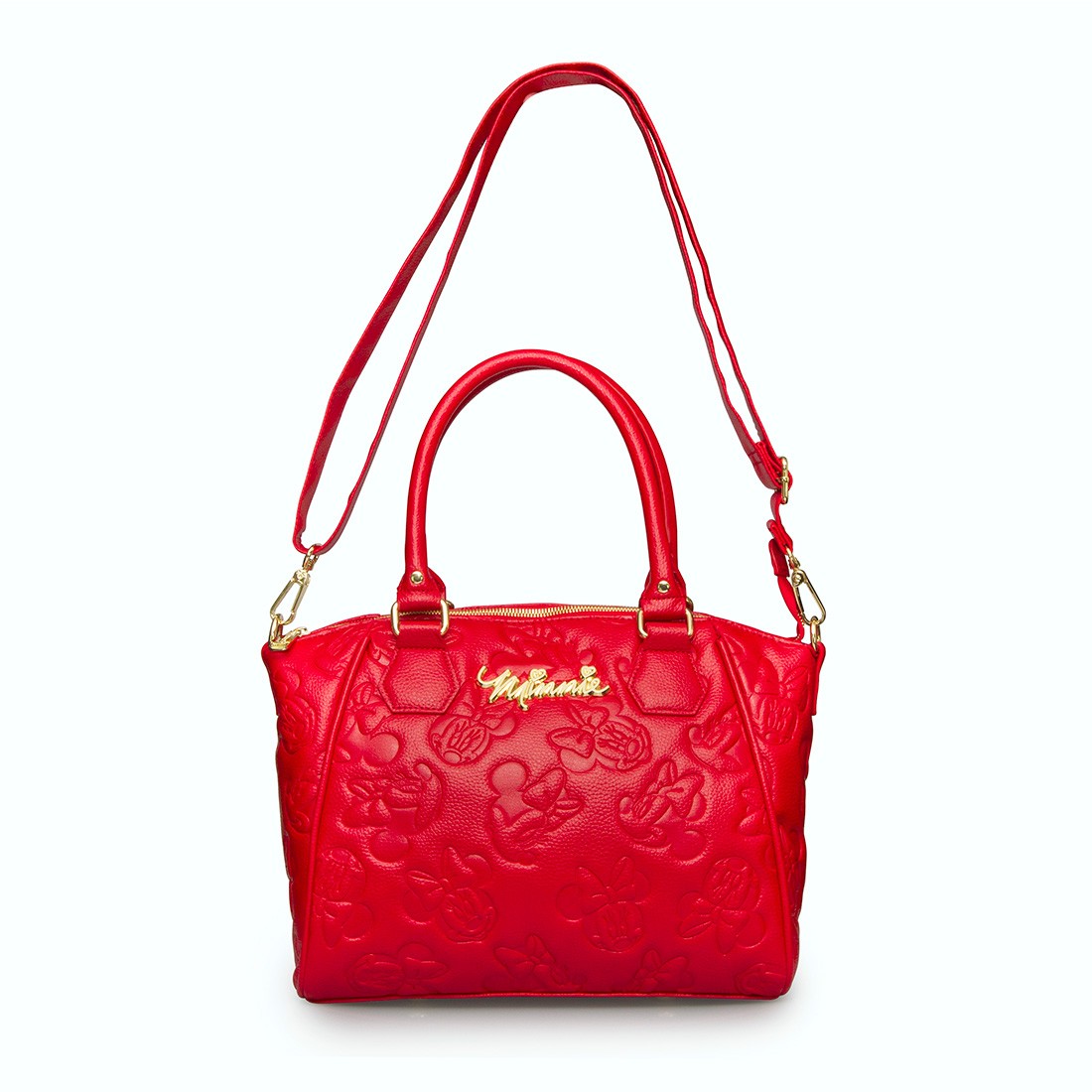 Minnie Mouse Red Embossed Satchel