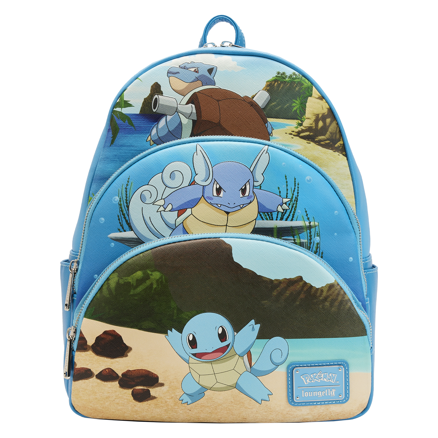 Pokémon Loungefly Backpack - Squirtle Evolution Triple Pocket