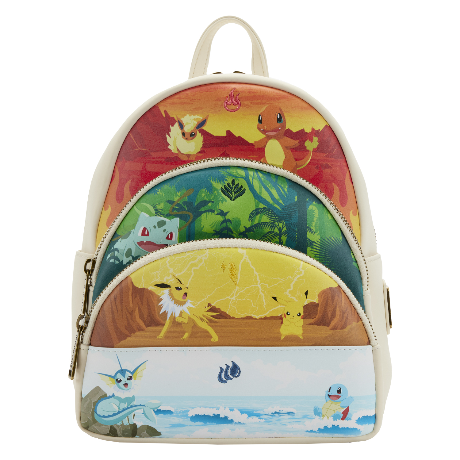 Pokemon Loungefly Mini Backpack - Elements Triple Pocket