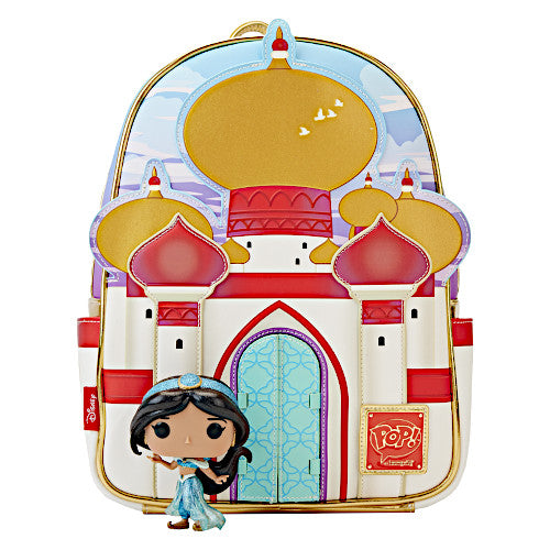 Pop! By Loungefly Aladdin 30th Anniversary Palace Mini Backpack & Jasmine Diamond Pop! Bundle (LE 3000)