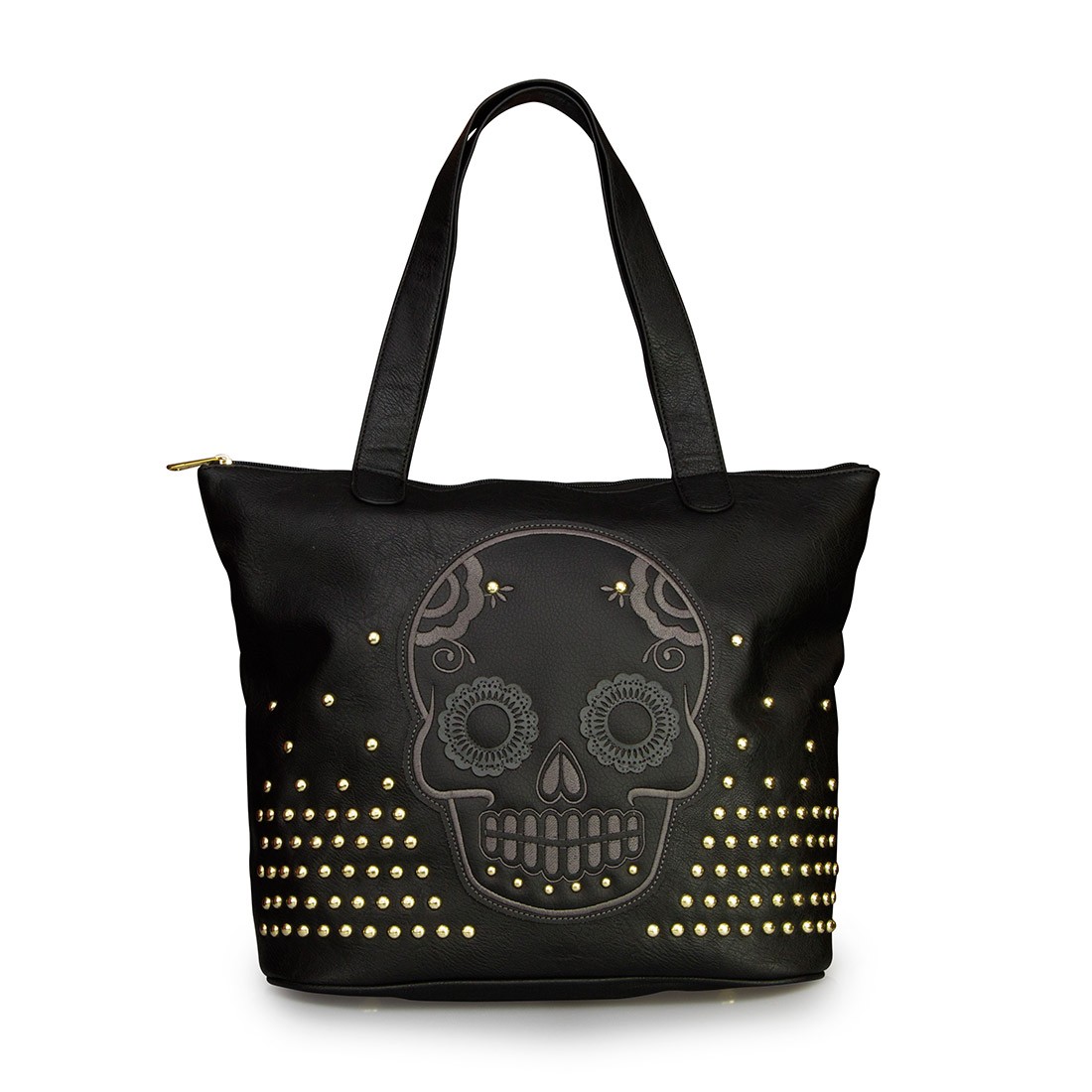 Skull With Studs Tote