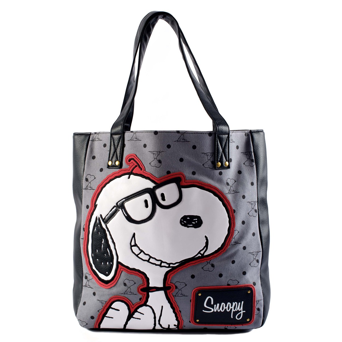 Snoopy with Preppy Glasses Fashion Tote Bag