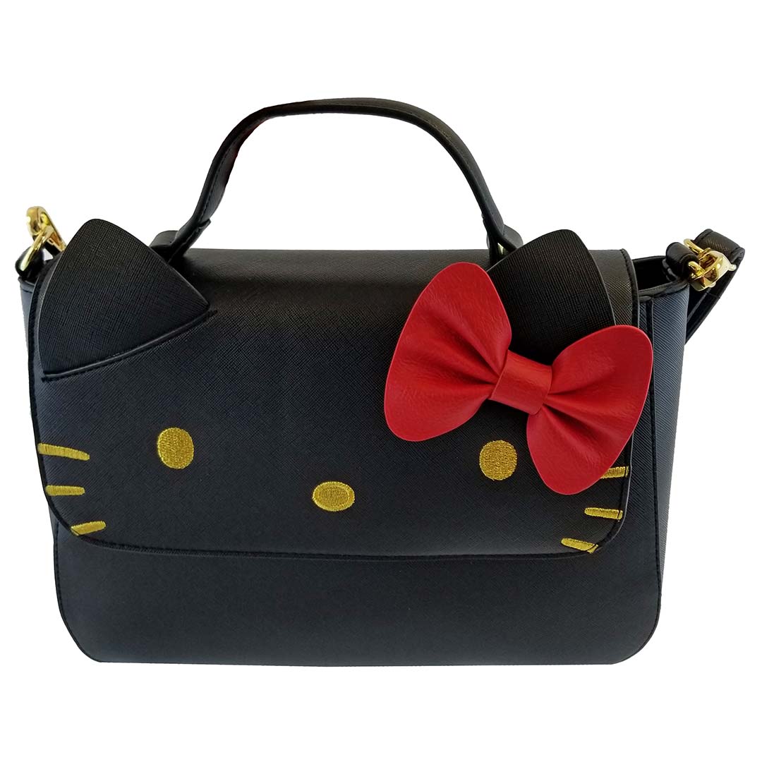 Universal Loungefly Crossbody Bag - Sanrio Black Glam Hello Kitty